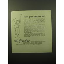 1950 The Greenbrier Resort Ad - There's gold in these here hills