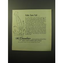 1950 The Greenbrier Resort Ad - Folks sure fall