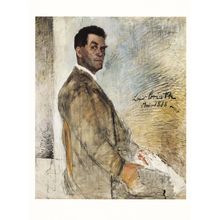 Lovis Corinth Portrait Of Franz Heinrich Corinth Father Painting Postcard