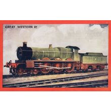 Great Western Railway 4-6-0 Train Wrench Series Vintage Postcard