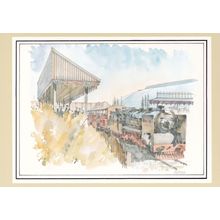 Worlds Smallest Travelling Post Office Train Royal Mail Postcard