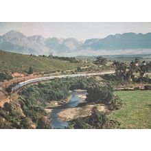 New Blue Train in Hex River Valley Cape South Africa Postcard