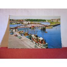 THE HARBOUR, RAMSEY, ISLE OF MAN used postcard by Bamforth 1970 pm =