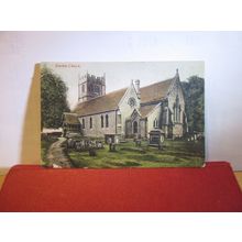 NEWTON CHURCH. WILTSHIRE used antique postcard by Wilkinson 1906 pm =