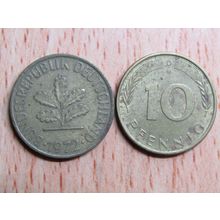 1972d 10 Pfennig Germany Coin