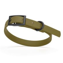 Dog Pet Waterproof Collar - W1/2" x L9"-12" - Olive Drab Green