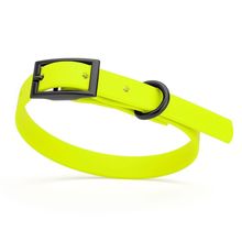 Dog Pet Waterproof Collar - W1/2" x L9"-12" - Safety Yellow