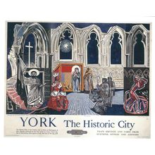 UK RAIL ADVERISING BRITISH RAILWAYS YORK HISTORIC CITY CARD NO 10171110