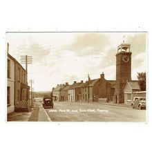 Cornwall postcard Fore Street & Town Clock Tregony