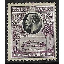 GOLD COAST 1928 GV 6d MINT NO GUM SG109