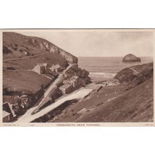 ED 427 TREBARWITH NEAR TINTAGEL. PRINTED POSTCARD