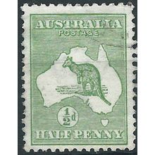 Australia 1913 SG1 1/2d Green Fine Used .. ..