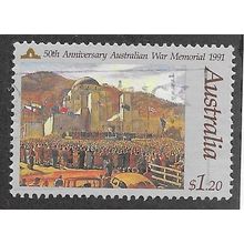 AUS 1991 $1.20 '50TH ANN OF WAR MEMORIAL' FINE USED (EBID68-695)