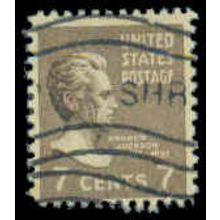 Used 812 7c Andrew Jackson Barely Clears M07828