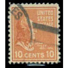 Used 815 10c John Tyler Just Clears M07951