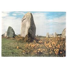 MENHIRS, BRETAGNE, BRITTAINY, FRANCE unused vintage postcard #