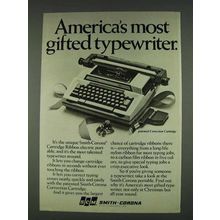 1978 Smith-Corona Cartridge Ribbon Typewriter Ad - Most Gifted