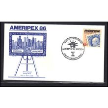 Event Cancel 05-29-86 2145 22c AMERIPEX '86 (Cachet-U/A) Box0294