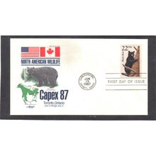 FDC Artmaster 2299 22c Black Bear (Cachet-U/A) CV40939