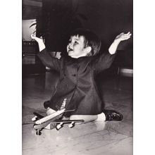 Prince Maurits With Toy Plane Dutch Royal Real Photo Postcard