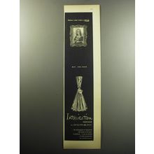 1957 D'Orsay Intoxication Perfume Ad - Mona Lisa has a smile