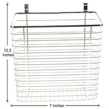 Cabinet Wastebasket/Storage Basket (Chrome)