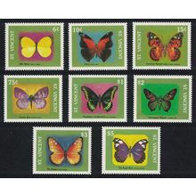 St. Vincent Butterflies 8v 1989 MNH SG#1352-1359