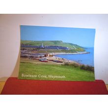 BOWLEAZE COVE, WEYMOUTH, DORSET. used postcard by J. Salmon 2000 pm =