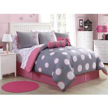 VCNY Home - Full Bed in a Bag, 10-Piece Bedding Set with Matching Sheets & Bedsk