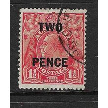 AUSTRALIA 1930 SURCHARGE 2d ON 1½d USED SG119