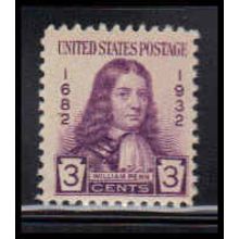 724 3c William Penn Fine MNH Z0984