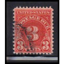 Used J82a 3c Postage Due Barely Clears K1444