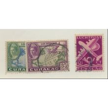 Netherlands Antilles Stamps Scott #C18, C23, & C33A, Used