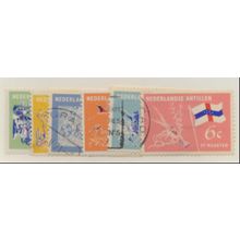 Netherlands Antilles Stamps Scott #296 To 300, Used, 2 Are MH