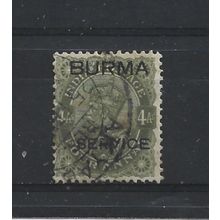 Burma.O7 4a Sage-Green.Fine Used.Jul25b