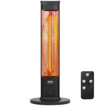 Infrared Heater, 1500W Remote Control Electric Space Heater, Patio Heater w/...
