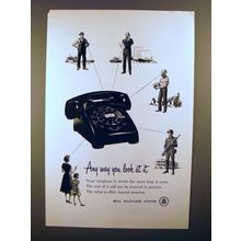 1952 Bell Telephone Ad - Any Way You Look At It!
