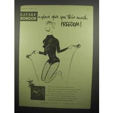 1955 Kayser Bondor Nylons Ad - Give You Freedom