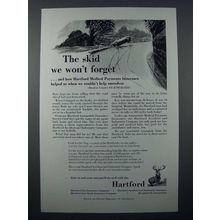 1955 Hartford Insurance Ad - Skid We Won't Forget