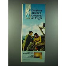 1970 Belair Cigarettes Ad - Gentle on Menthol. Generous on Length.