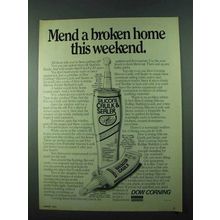 1975 Dow Corning Caulk Ad - Mend a Broken Home