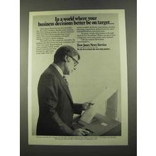 1975 Dow Jones News Service Ad - Be On Target