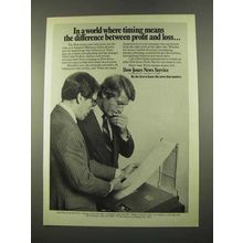 1975 Dow Jones News Service Ad - Profit and Loss