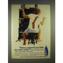 1975 Downy Fabric Softener Ad - Where'd You Hide Sock