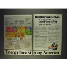 1977 Exxon Oil Ad - Conserving Energy