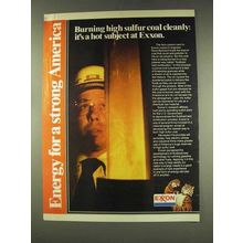 1977 Exxon Energy Ad - Burning High Sulfur Coal