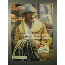 1980 Marlboro Cigarettes Ad - Come to Where the Flavor Is