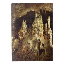 CAVE, NEBELHOHLE, GERMANY used vintage postcard 1980s