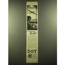 1944 United-Carr Dot Airloc Fasteners Ad - Watch the B-29