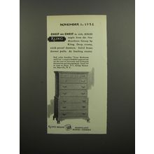 1952 Kling Chest on Chest Advertisement